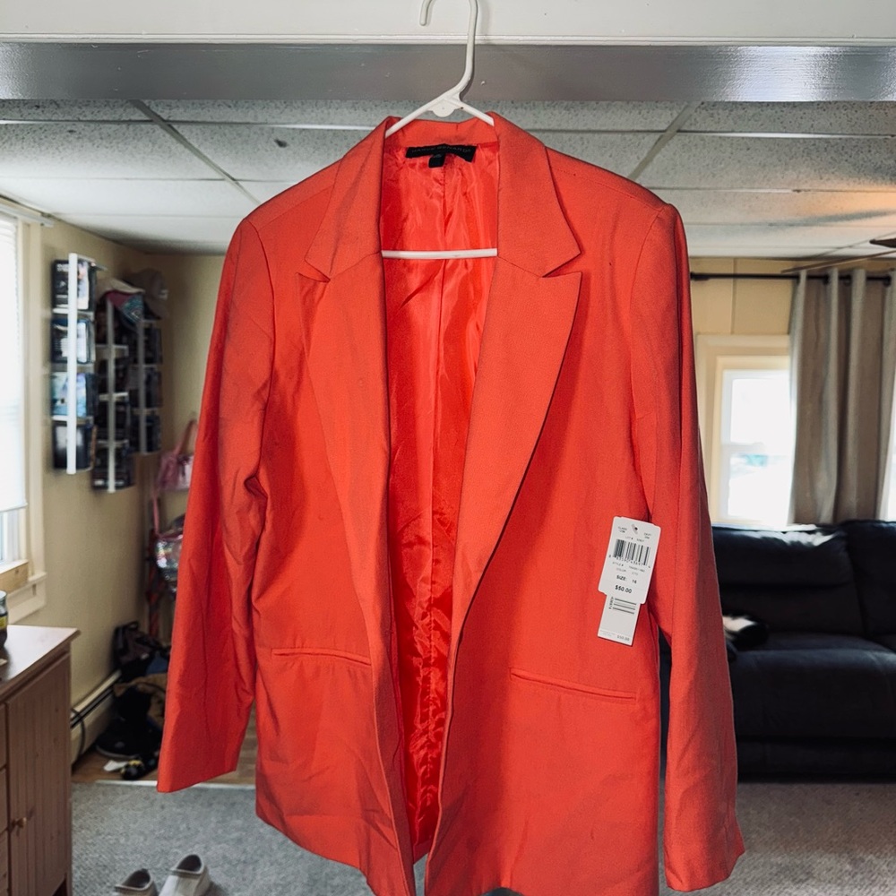 Chic Coral Blazer